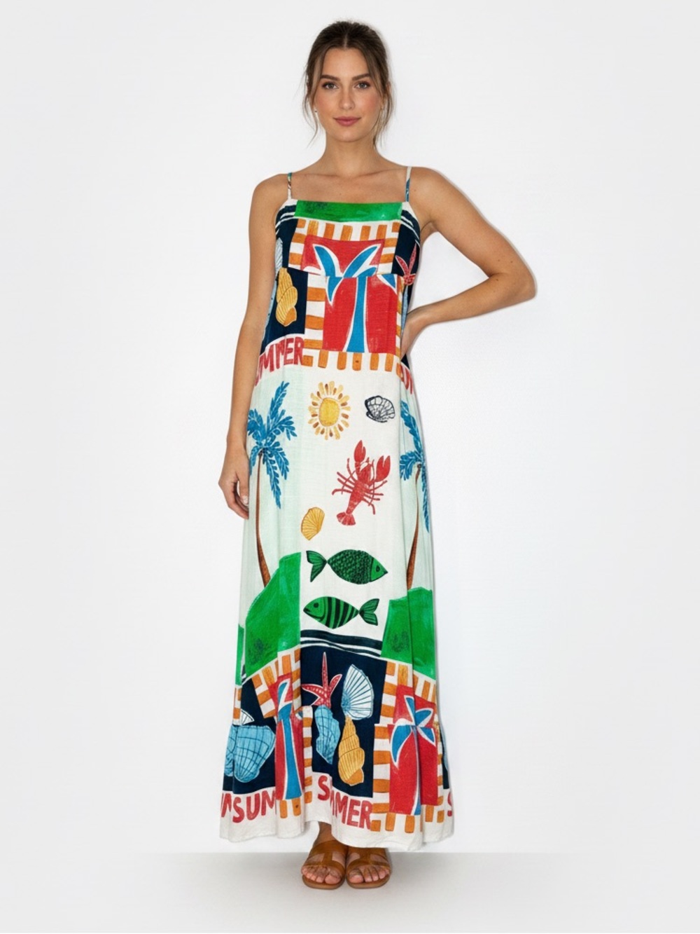Label of Love Anthropologie Bold Summer Maxi Dress
